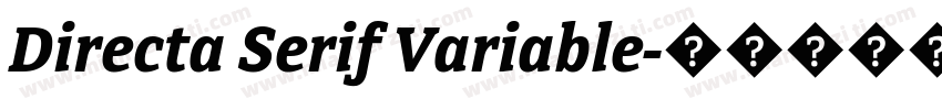 Directa Serif Variable字体转换
